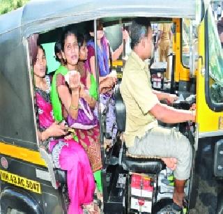 Marathi rickshaw drivers get married | रिक्षा चालकांना मराठीचे वावडे