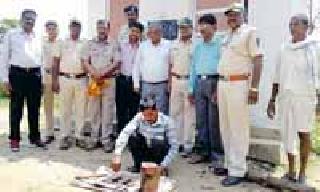In Dodapoli, one person was arrested along with cheetah meat and tools | दोडेपल्लीत चितळाचे मांस व अवजारांसह एकाला अटक