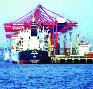 JNPT harbor container drowned | जेएनपीटी बंदरात कंटेनर बुडाले