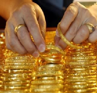 Gold shines due to the mercantile stamp | सराफांच्या संपामुळे सोने काळवंडले