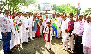 Mahavir Jayanti excited in Satpur | सातपूर येथे महावीर जयंती उत्साहात Mahavir Jayanti excited in Satpur | सातपूर येथे महावीर जयंती उत्साहात