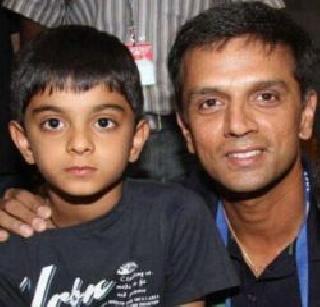 Rahul Dravid's son, Samantan won the century | राहुल द्रविडचा मुलगा समितनं झळकावलं शतक