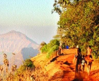 Point the guard to the point in Matheran | माथेरानमध्ये पॉइंटला संरक्षक कठडे उभारावे