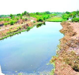 Jalakunhi burnt in river basin | नदीपात्रात जाळली जलकुंभी