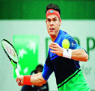 Milos Raonic in second round | मिलोस राओनिक दुसऱ्या फेरीत