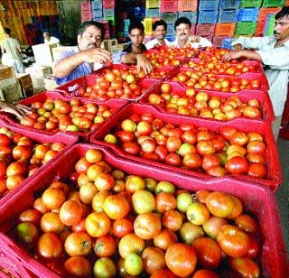 Due to the decline in the production of tomato, the price went up 80! | उत्पादन घटल्याने टोमॅटो कडाडला, भाव गेला ८० पार!