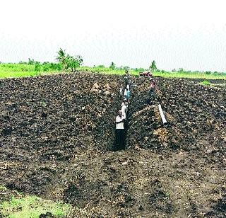 The final phase of the work of the water channel | जलवाहिनीचे काम अंतिम टप्प्यात