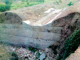 The construction of the Carli Distribution is partially | कारली वितरिकेचे बांधकाम अर्धवट The construction of the Carli Distribution is partially | कारली वितरिकेचे बांधकाम अर्धवट