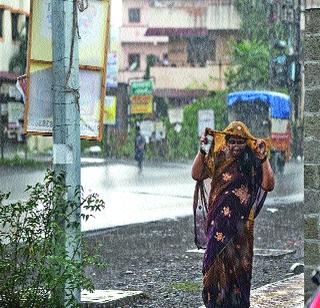 Sweaty rain even in the cities | तुरळक पावसानेही शहरात साचले पाणी Sweaty rain even in the cities | तुरळक पावसानेही शहरात साचले पाणी