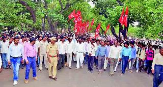 Farmer's rally was shocked | किसान सभेचा मोर्चा धडकला