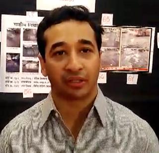 Mumbai's Kheda khadni Mumbai - Nitesh Rane's question | मुंबईत खड्डे की खड्ड्यांत मुंबई - नितेश राणेंचा सवाल