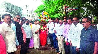 Kanabai mother procession from CIDCO area | सिडको परिसरातून कानबाई माता मिरवणूक