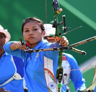 Bombala Devi's victory in Archery Women's Singles Tournament | तिरंदाज महिला एकेरी फेरीत बोमबायला देवीचा विजय