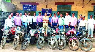 The crime branch seized eight bikes | गुन्हे शाखेने जप्त केल्या आठ दुचाकी