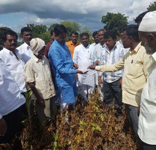 Drought tour of office bearers after Uddhav Thackeray's order | उद्धव ठाकरेंच्या आदेशानंतर पदाधिकाऱ्यांचा दुष्काळी दौरा