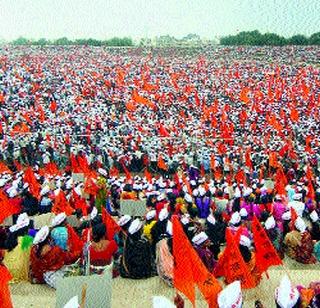 Maratha Samaj's Mahamarchar in Ahmednagar | अहमदनगरमध्ये मराठा समाजाचा महामोर्चा