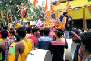 Jai Ambe .. Establishment of Navdurga in the yard of Jai Durga | जय अंबे.. जय दुर्गेच्या गजरात नवदुर्गेची स्थापना Jai Ambe .. Establishment of Navdurga in the yard of Jai Durga | जय अंबे.. जय दुर्गेच्या गजरात नवदुर्गेची स्थापना