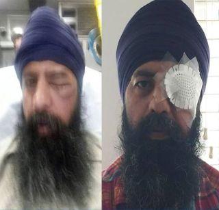 In America, a non-violent assault of a Sikh citizen | अमेरिकेत शीख नागरिकाला अमानुष मारहाण