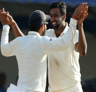 India's 'Vijayadashmi', Ashwin made Kiwi's 'combustion' | भारताची 'विजयादशमी', अश्विनने केले किवीचे 'दहन'