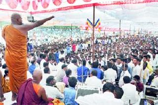 बुद्धस्मारक परिसरात जय भीमचा जयघोष