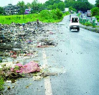 Dumping ground highway in the Wad! | वाड्यातील डम्पिंग ग्राउंड महामार्गावर!