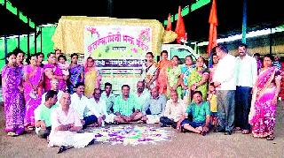 The footprint of devi devotees at Nampur | नामपूर येथील देवीभक्तांची पदयात्रा