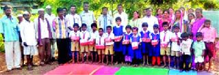 Distribution of materials to students | विद्यार्थ्यांना साहित्य वाटप Distribution of materials to students | विद्यार्थ्यांना साहित्य वाटप