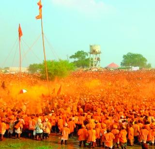 Huljanti visit of Guru-disciple Palkhi at the picturesque ceremony | हुलजंती येथे गुरू-शिष्य पालखी भेटीचा नयनरम्य सोहळा