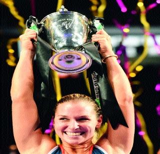 Cibulkova Champion Hitting Kerber | केर्बरला नमवून सिबुलकोवा चॅम्पियन