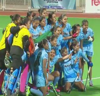 Indian women's hockey team wins Asian Champions Trophy | भारतीय महिला हॉकी संघाला आशियाई चॅम्पियन्स ट्रॉफीचं विजेतेपद