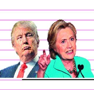 Clinton, Trump's last trick to get uncertain votes | अनिश्चित मते मिळविण्यासाठी क्लिंटन, ट्रम्प यांची शेवटची धडपड