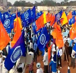 Elkars of Dalit-OBC Mahamukkam in Latur | लातूरमध्ये दलित-ओबीसींच्या महामूकमोर्चाचा एल्गार