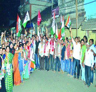 Magnificent publicity rally response in Murud | मुरूडमध्ये महाआघाडीच्या प्रचार रॅलीस प्रतिसाद