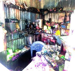 Shops fire; Loss of one and a half lakhs | दुकानाला आग; दीड लाखाचे नुकसान