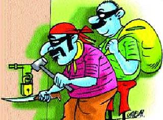 Bhabdisha robbed a lucky one | भरदिवसा सराफाला एक लाखाला लुटले Bhabdisha robbed a lucky one | भरदिवसा सराफाला एक लाखाला लुटले