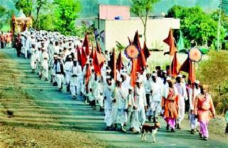 From Jayakheda to Shrikhetra Trimbakeshwar Dandi leaves | जायखेडा ते श्रीक्षेत्र त्र्यंबकेश्वर दिंडी रवाना