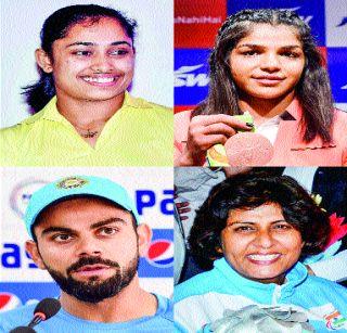 8 players including 'Padmashree' | कोहलीसह आठ खेळाडूंना ‘पद्मश्री’