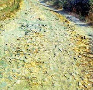 The pile of road to Ubada | उबदा ते मांगली रस्त्याची दैना