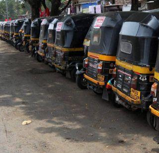 Rickshaw drivers closed in Mira Road | मीरा रोडमध्ये रिक्षा चालकांचा बंद