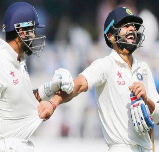 Bangladesh took the review in the middle of the ball bat, Viratla smiling | बॉल बॅटच्या मध्यभागी लागूनही बांगलादेशने घेतला रिव्ह्यू, विराटला हसू आवरेना