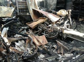 Garage fire in old Nashik; 12 Bike Fire | जुन्या नाशिकमध्ये गॅरेजला आग; १२ दुचाकी भस्मसात