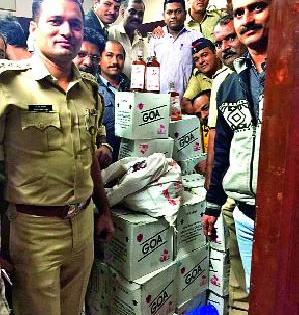 Print on fake liquor factory | बनावट मद्यनिर्मिती कारखान्यावर छापा