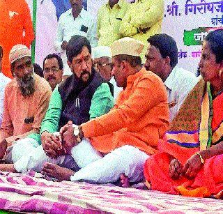 Guardian Minister's enthusiasm even during campaigning | प्रचाराच्या धामधुमीतही पालकमंत्र्यांचा उत्साह