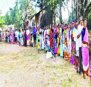 75 percent voter turnout in the district | जिल्ह्यात सरासरी ७५ टक्के मतदान