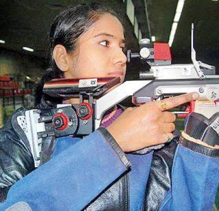 Pooja Ghatkar 10 meter air rifle bronze | पूजा घाटकरला १० मीटर एअर रायफलचे कांस्य Pooja Ghatkar 10 meter air rifle bronze | पूजा घाटकरला १० मीटर एअर रायफलचे कांस्य