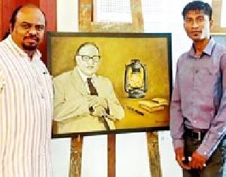 Award of Artwork on Babasaheb Ambedkar | बाबासाहेब आंबेडकरांवरील कलाकृतीला पारितोषिक