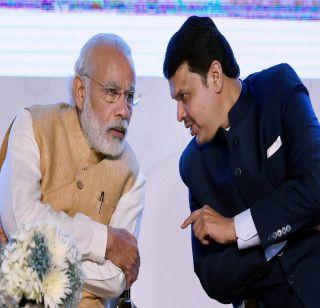 Chief Minister Fadnavis met Prime Minister Modi in New Delhi | मुख्यमंत्री फडणवीस दिल्लीत पंतप्रधान मोदींच्या भेटीला