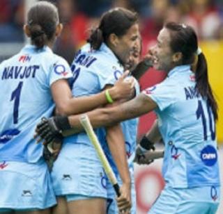 Indian women's hockey team beat Belarus | भारतीय महिला हॉकी संघाची बेलारुवर मात