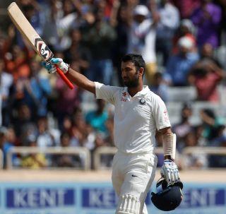 Pujara Sahara, still 91 runs behind India | भारताला पुजाराचा सहारा, अजूनही 91 धावांची पिछाडी