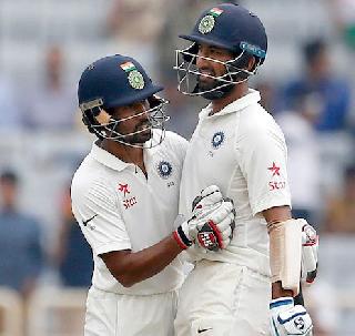 Explosion of Pujara-Saha pair, India in good condition | पुजारा-साहा जोडीचा धमाका, भारत सुस्थितीत